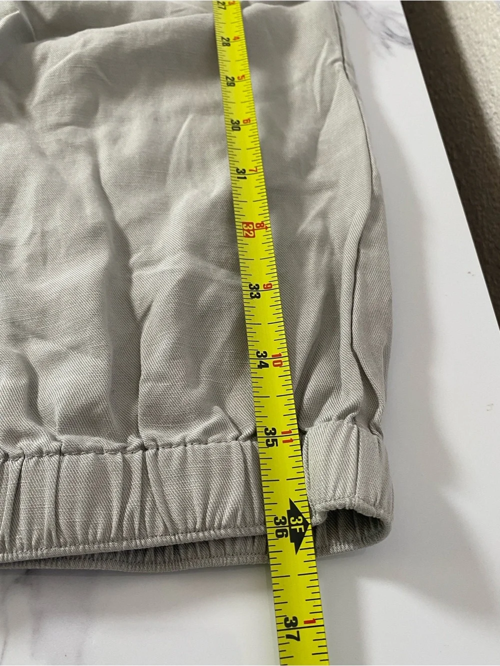 Vuori Trestles Linen Blend Twill Jogger Pant Medium Gray Relaxed Fit - Picture 10 of 10